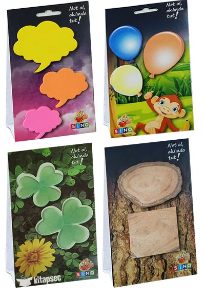 Yapışkanlı 1x20 Yaprak Özel Tasarım Not Kağıdı Post it Not Yaz