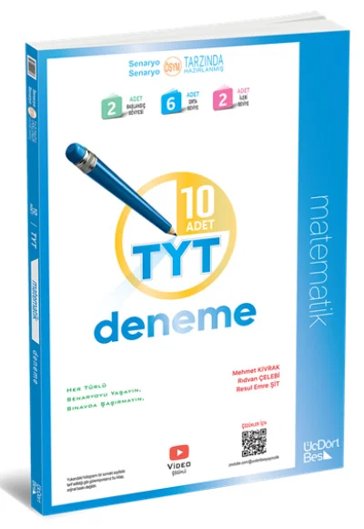 2026 TYT Matematik 10`lu Deneme ÜçDörtBeş Yayınları