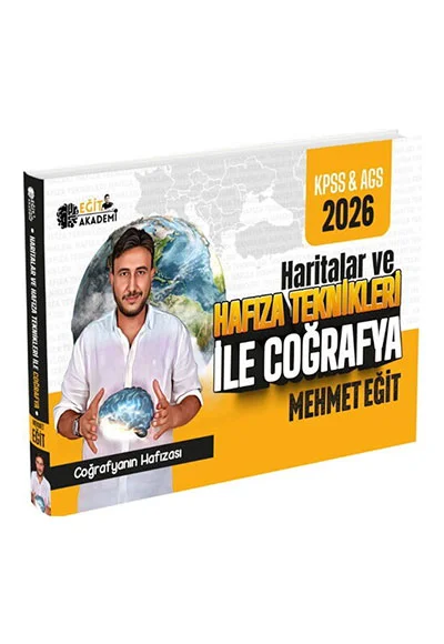 2026 MEB AGS KPSS Mehmet Eğit Haritalar ve Hafıza Teknikleriyle Coğrafya Eğit Akademi
