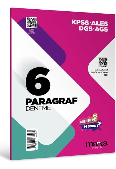 2026 KPSS ALES DGS AGS 6 Paragraf Deneme Tamamı Video Çözümlü Marka Yayınları